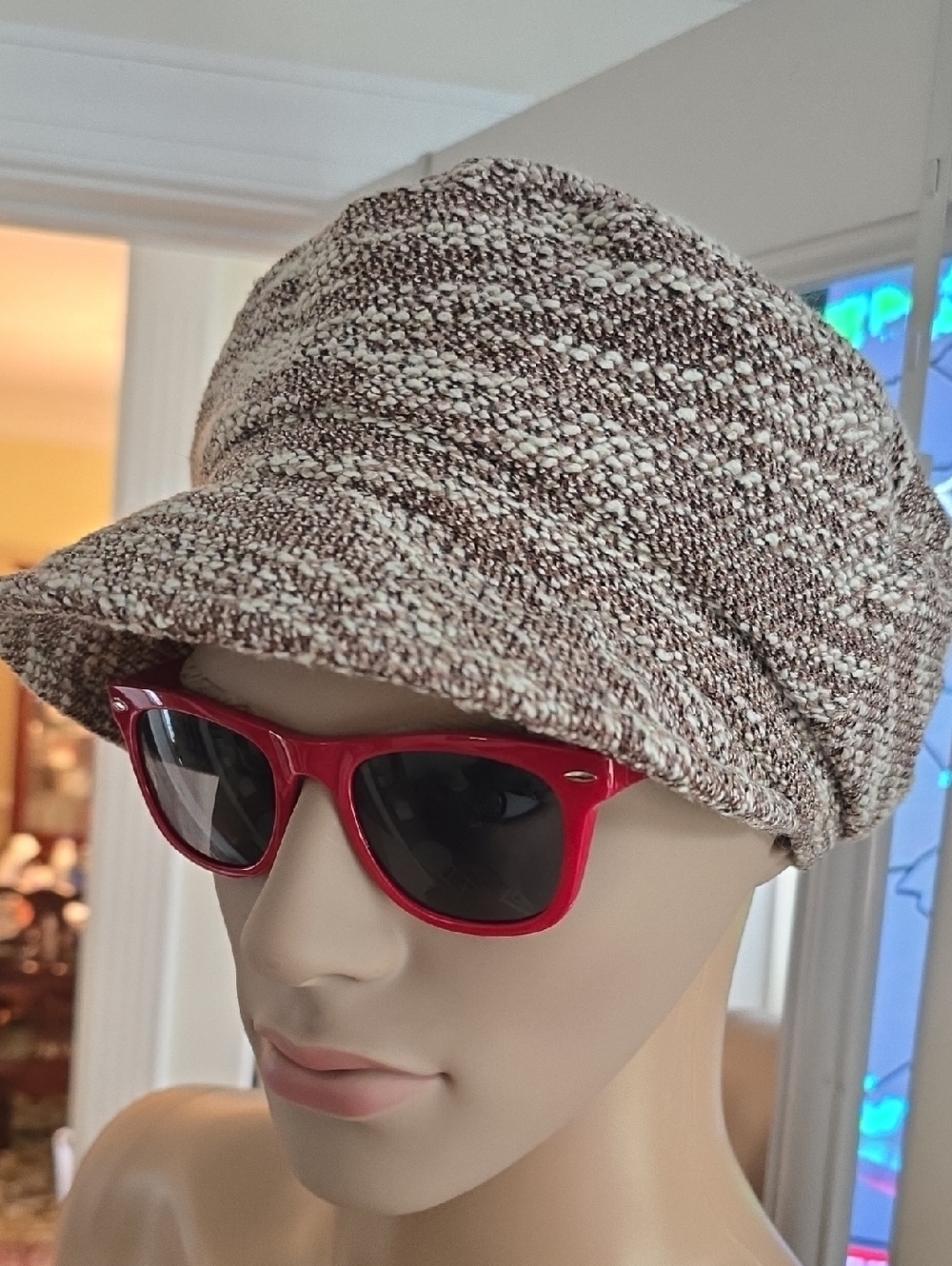 MIXIT BRAND WOMEN'S GOLDEN BROWN BRIMMED HAT ONE SIZE FITS MOST